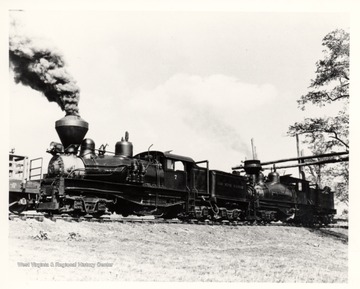 Shay  No. 7 and 4 at Whittaker Station. Cass Scenic R.R.; Cass, W.V.