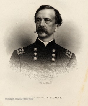 Engraving of General Daniel E. Sickles.
