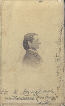 Portrait of H.K. Douglass, a member of Stonewall Jackson's staff.