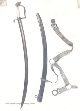 Thomas J. 'Stonewall' Jackson's sword with sheath and strap.