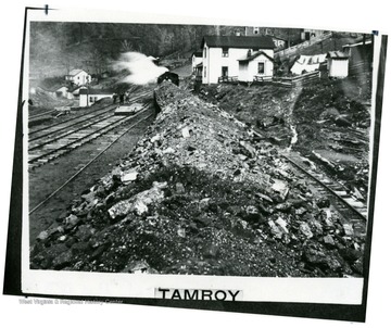 Coal train passing through Tamroy, which was bought from McKell Estate.