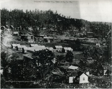 Collins' coal mine and connecting buildings in Fayette County.