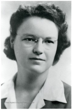 Portrait of Marie Button, Director of Scott's Run Methodist Settlement House 1930-1933.