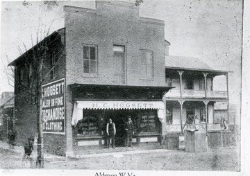H.C. Hogsett store located near the North end of bridge in Alderson.