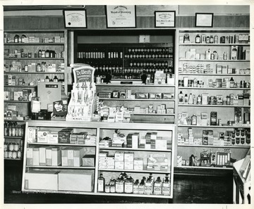 View of the interior of the Beckley Medical Arts Pharmacy in the Beckley Medical Arts Building in Beckley, West Virginia.  