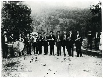 Group portrait of the Star Band at Helvetia, W. Va.