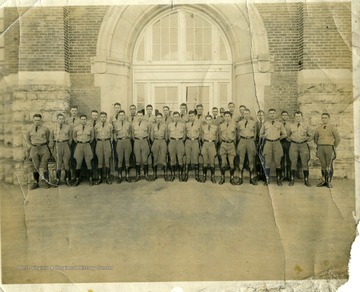 ROTC members of the Greenbrier Military School in Lewisburg, West Virginia.