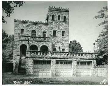 The exterior of the 'East Side' of the Pietro Home located outside Morgantown, West Virginia. 