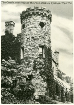 The castle overlooks the park in Berkeley Springs and is one of the landmarks of the town.