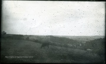 View G.N.E. from rear of Gordon's position.  Strasburg in distance.  87 D (53) Monday July 28, 1884 5 p.m.
