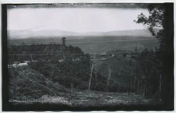 Looking westward towards Fifteen Mile Creek, east of Cumberland, MD.  (194 W81) included on back.