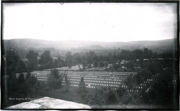 A view of Antietam: South East from National Cemetery towards Burnside Bridge; the photo taken on Tuesday at 5:45 pm; 154.D.90.I.C.