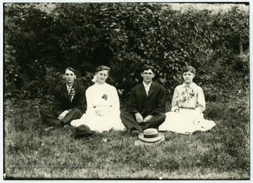 Left to right: John Gimmel, Mary Huber, Oscar Malcomb, Fanny Huppertz.