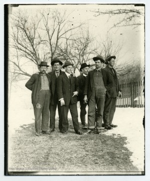 Left to Right: George Anderegg Jr., Oscar Malcomb, Herman Schneider, Ernest Hassig, Otto Betler, Louis Haslebacher.