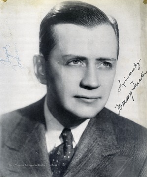 This portrait was collected by two WVU students, George and Mike Barrick. Tommy Tucker performed at The Met. in Morgantown, West Virginia. The photo is signed "Sincerely Tommy Tucker"