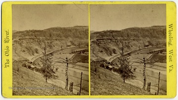 Construction on the National Road near the Ohio River.  Published and sold by E. L. Nicoll, under the McLure House.