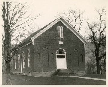 The church was organized in 1805. The first meeting house was a log cabin which was later replaced as the church grew.  The current building was built in 1871 and then rebuilt after a fire in the 1880s. The church contributed to the founding of Salem College in 1888.